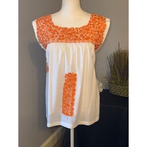 J.Marie Embroidered Sleeveless Top